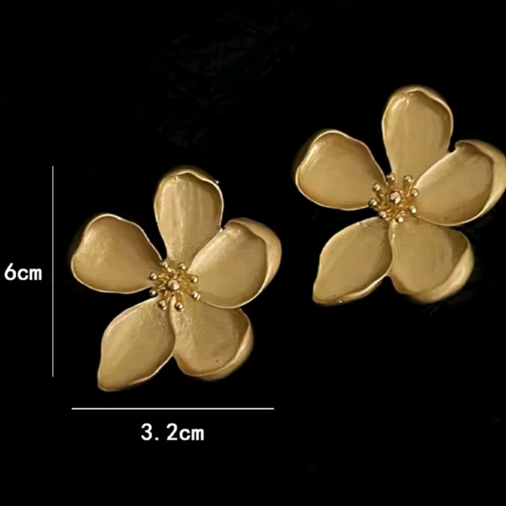 Gold Hoop Earrings - Picture 6 of 8